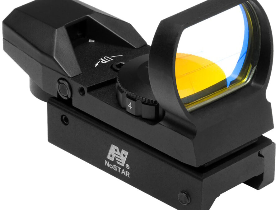 NcStar D4B Red Four Reticle Reflex Optic  Black Anodized 1 x 0.95" x 1.34" 3 MOA Red Dot Multi Reticle