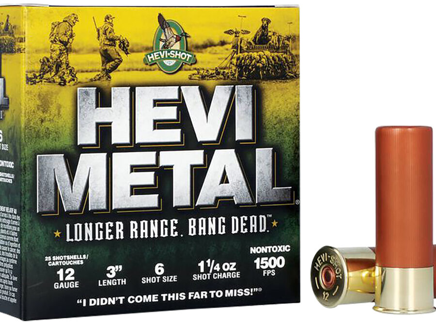 HEVI-Metal HS38006 HEVI-Metal Longer Range 12Gauge 3" 1 1/4oz 6Shot 25 Per Box/10 Case