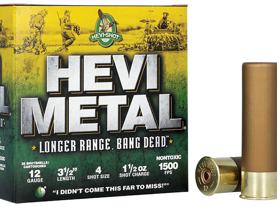 HEVI-Metal HS38504 HEVI-Metal Longer Range 12Gauge 3.50" 1 1/2oz 4Shot 25 Per Box/10 Case
