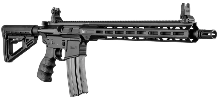 Gilboa G16556SAB Carbine  5.56x45mm NATO 30+1 16" Barrel, Nitride Finished Receiver & Bolt Carrier Group, Black Adjustable Stock, Black Polymer Grip