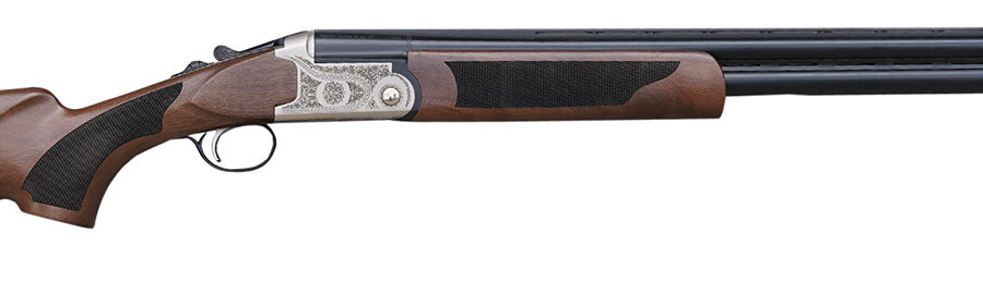 Pointer KAR1228 Acrius  12 Gauge 3" 2rd 28" Black O/U Barrel, Nickel Engraved Metal Finish, Turkish Walnut Stock Includes 5 Chokes