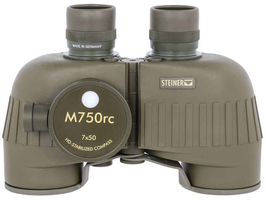 Steiner 2690 M750rc Reticle & Compass 7x50mm Range Finding Reticle Floating Prism, Sports-Auto Focus, OD Green Makrolon w/Rubber Armor Features Compass