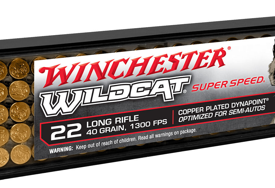 Winchester Ammo WW22LRSSD Wildcat Super Speed 22LR 40gr Copper Plated DynaPoint 100 Per Box/20 Case