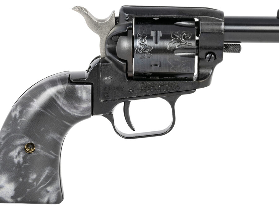 Heritage Mfg BK22B2BPSCLS2 Barkeep  Exclusive Grip 22 LR 6 Shot, 2" Black Steel Barrel, Black Zinc Alloy Frame, Black Engraved Cylinder, Black Pearl Grip, Manual Safety, Exposed Hammer