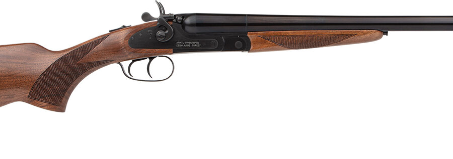 Rock Island 12RSS24 Side By Side  Full Size 12 Gauge 3" 2rd 24" Barrel, Black Anodized Metal Finish & Walnut Stock Right Hand