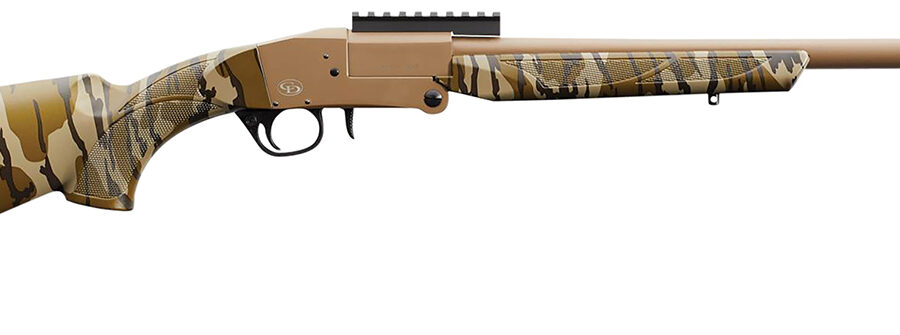Charles Daly 930316 101 Turkey 12 Gauge Break Open 3" 1rd 20" Flat Dark Earth Cerakote Steel Barrel & Receiver, Fixed Mossy Oak Bottomland Synthetic Stock