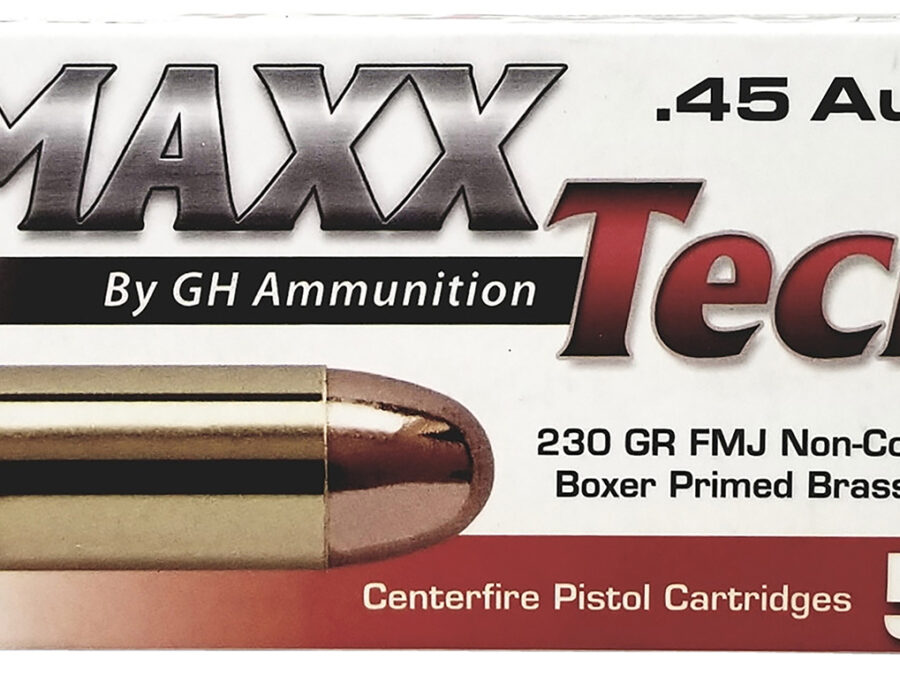 MaxxTech PTGB45B Brass Pistol  45ACP 230gr Full Metal Jacket 50 Per Box/10 Case