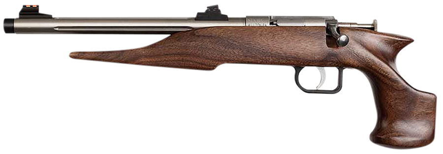 Chipmunk 40101 Hunter Youth Frame 22 S/L/LR Single Shot 9" Threaded Stainless Steel Barrel, Walnut Frame, EZ Loader