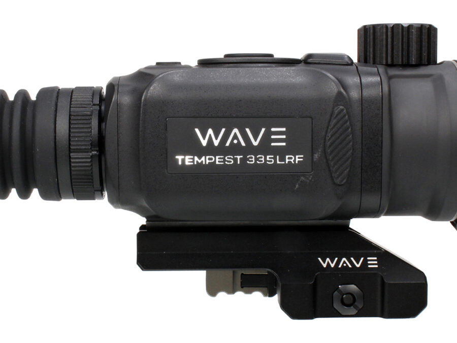 Wave WTS200 Tempest 335 LRF Thermal Black 3.3x35mm Illuminated Multi Reticle 384x288, 12 Microns, 50 Hz Resolution, Digital Zoom 13.2x Rapid/Smooth