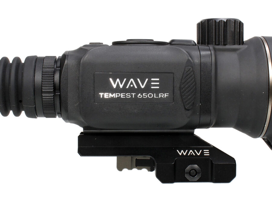 Wave WTS205 Tempest 650 LRF Thermal Black 3x50mm Illuminated Multi Reticle, 640x512, 12 Microns, 50 Hz Resolution,  Digital Zoom 12x Rapid/Smooth