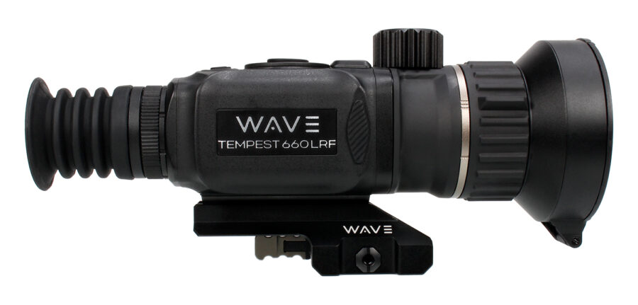 Wave WTS300 Tempest 660D LRF Thermal Black 3.4x60mm Illuminated Multi Reticle, Digital Zoom 13.6x Rapid/Smooth, 640x512, 12 Microns, 50 Hz Resolution