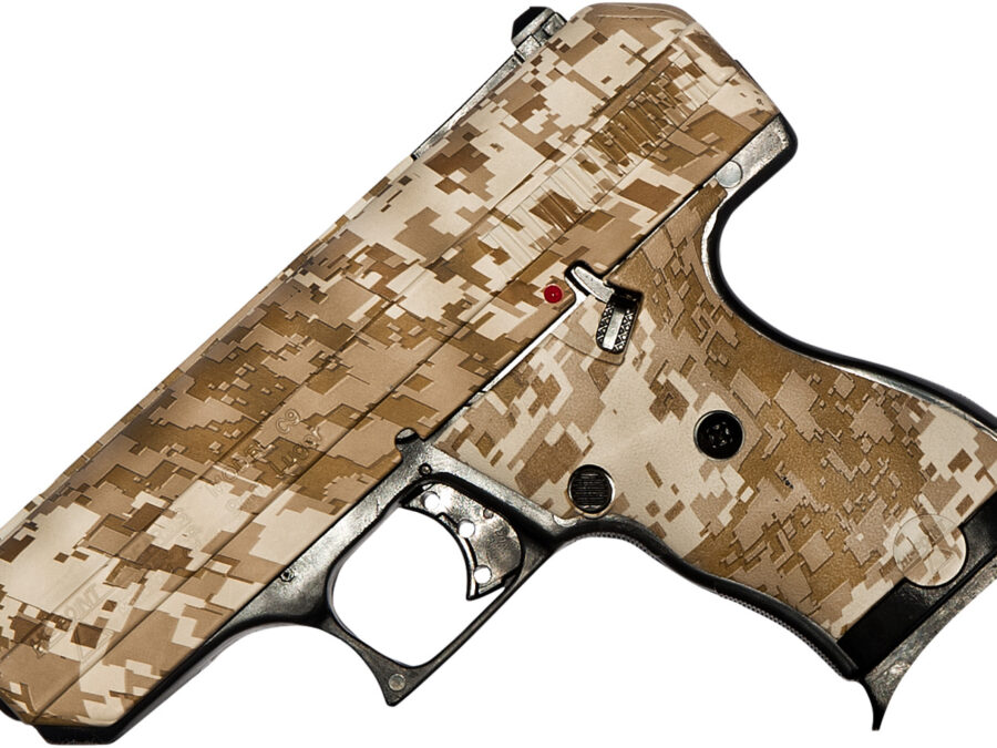 Hi-Point 916DD C9  9mm Luger 8+1, 3.50" Black Steel Barrel, Hydro-Dipped Digital Desert Camo Serrated Steel Slide, Hydro-Dipped Digital Desert Camo Polymer Frame & Grip