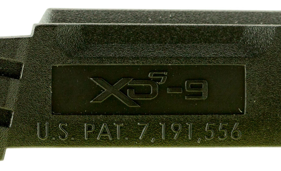 Springfield Armory XDS5902M Backstrap Sleeve  made of Polymer with Black Finish & 1 Piece Design for 9mm Luger Springfield XD-S with #2 Backstrap & 3.30"-4" Barrel