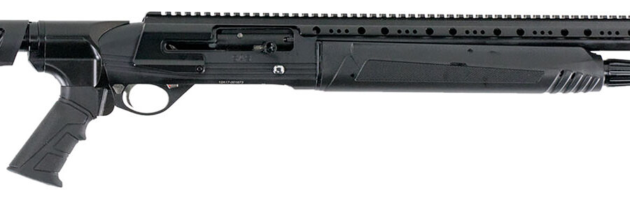 Hatfield Gun Company USA12TT SAS  12 Gauge Semi-Auto 3" 4+1 20" Black Smooth Bore Barrel, Tungsten Gray Cerakote Picatinny Rail Aluminum Receiver, Black Adjustable Synthetic Stock, Black Grip