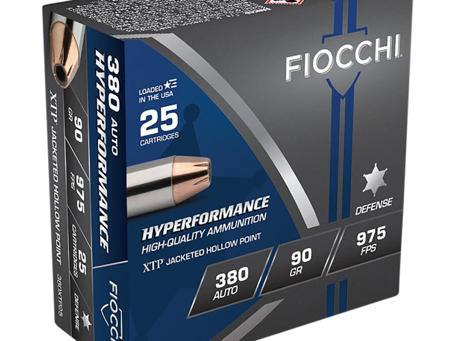 Fiocchi 380XTP25 Hyperformance  380ACP 90gr Hornady XTP Hollow Point 25 Per Box/20 Case