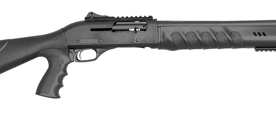 Rock Island X4 Tact LI-ON Full Size Frame 12 Gauge Semi-Auto 3" 4+1 18.50" Black Steel Barrel, Black Anodized Aluminum Receiver, Black Fixed w/Pistol Grip Synthetic Stock