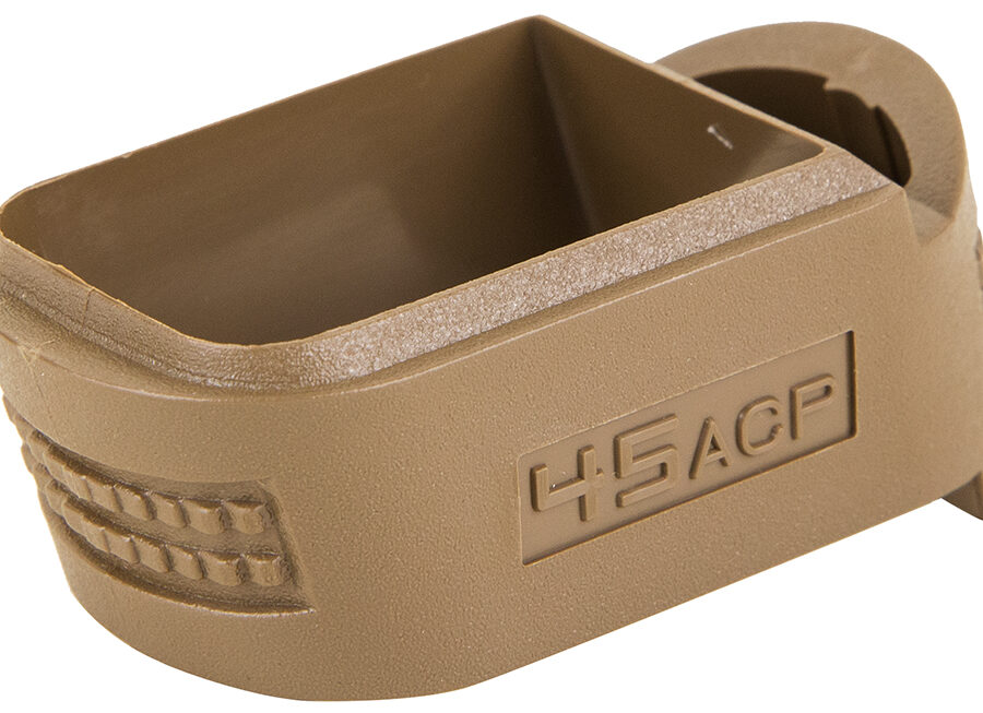 Springfield Armory XD5007 Mag Sleeve  made of Polymer with Flat Dark Earth Finish & 1 Piece Design for 45 ACP Springfield XD Magazine
