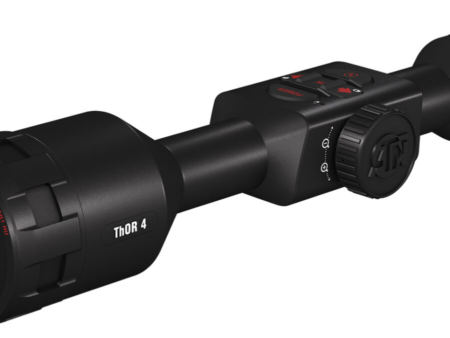 ATN TIWST4382A Thor 4 384 Thermal Rifle Scope Black Anodized 2-8x Multi Reticle 384x288, 60Hz Resolution Features Rangefinder