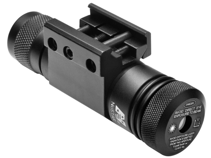 NcStar APRLSG Green Laser with Weaver Style Mount  Black Anodized