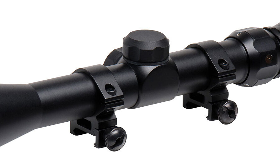 TruGlo TG-853932B Trushot  Black Anodized 3-9x32mm 1" Tube Duplex Reticle w/Rings 3/8" Dovetail
