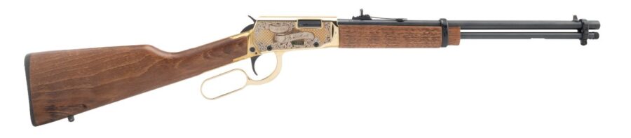 ROSSI RIO BRAVO WILD BILL HICKOK 22LR 18IN BARREL 15RD PVD GOLD ENGRAVED RL22181WD-GWBH