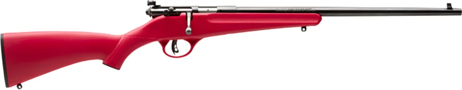 Savage Arms 13795 Rascal  Youth 22 LR 1rd 16.12" Blued Barrel, Blued Carbon Steel Receiver, Red Synthetic Stock, Right Hand