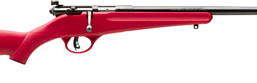 Savage Arms 13795 Rascal  Youth 22 LR 1rd 16.12" Blued Barrel, Blued Carbon Steel Receiver, Red Synthetic Stock, Right Hand