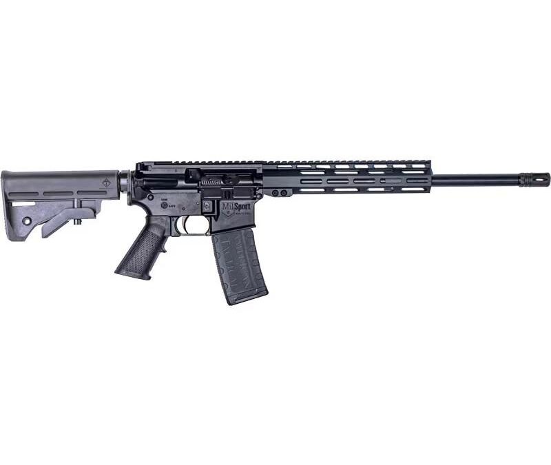 ATI MIL-Sport AR-15 Rifle .223 Wylde 30rd Magazine 16" Barrel Black with 10" MLOK Handguard