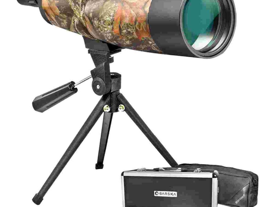 Barska Blackhawk WP Spotting Scope Tripod Soft & Hard Case - 20-60x60mm Mossy Oak Breakup Camo