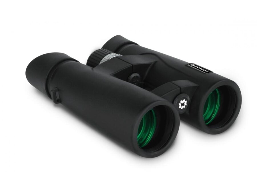 Konus Mission-HD 10x42mm Binocular Open Bridge Roof Prisms Removable Eyecups