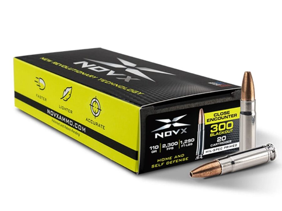 NovX Close Encounter Rifle Ammunition .300 Blackout 110gr Lead Free HP 2300 fps 20/ct