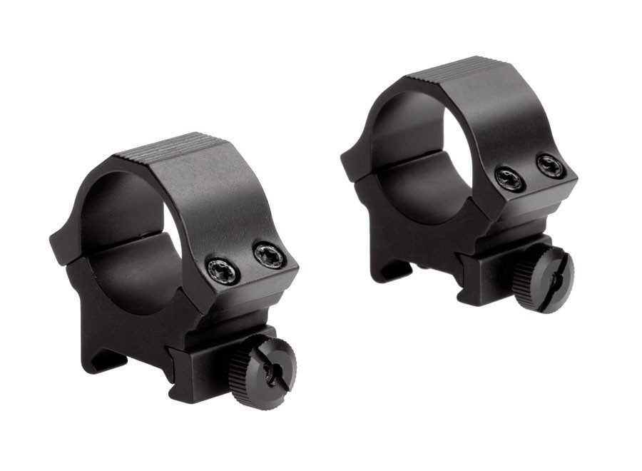 SUN OPTICS 1" MED SPORT RINGS BLK