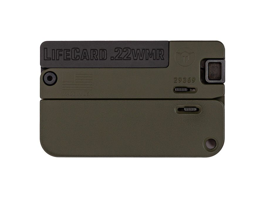 TRAILBLAZER FIREARMS LIFECARD 22MAG BLACK/OD GREEN