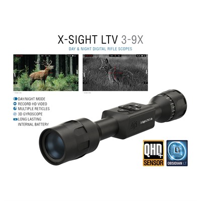 X-SIGHT LTV 3-9X30MM SFP MULTI RETICLE DAY/NIGHT SCOPE BLACK