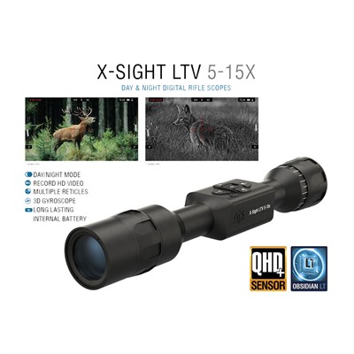 X-SIGHT LTV 5-15X50MM SFP MULTI RETICLE DAY/NIGHT SCOPE BLK
