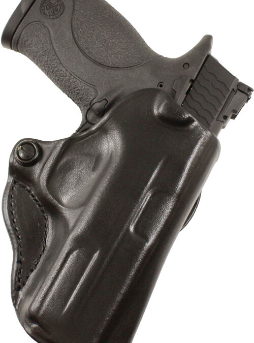 DESANTIS MINI SCABBARD HOLSTER - RH OWB LEATHER WALTHER CCP BLK