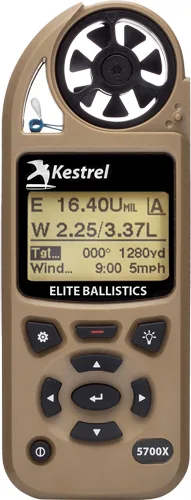 KESTREL 5700X WEZ W/ APPLIED - BALLISTICS TAN