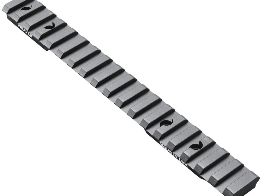 Weaver Mounts 99476 Multi-Slot Base  Extended Black Anodized Aluminum Fits Winchester XPR Long Action