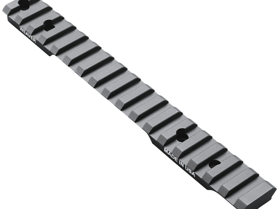 Weaver Mounts 99491 Multi-Slot Base  Extended Black Anodized Aluminum Fits Savage 10/11/12/14/16 Short Action