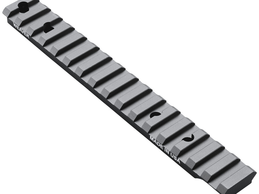 Weaver Mounts 99505 Multi-Slot Base  Extended Black Anodized Aluminum Fits Remington 783 Long Action