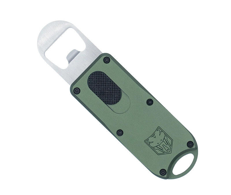 Cobrtatec Bottle Opener OTF, Green, Lanyard