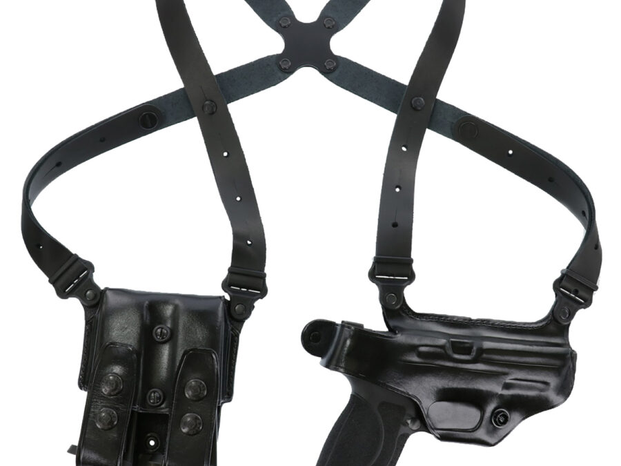 Galco MC820B Miami Classic Shoulder System Size Fits Chest Up To 56" Black Leather Fits Sig P320 Fits Sig P320 Compact Fits Sig M18 Right Hand