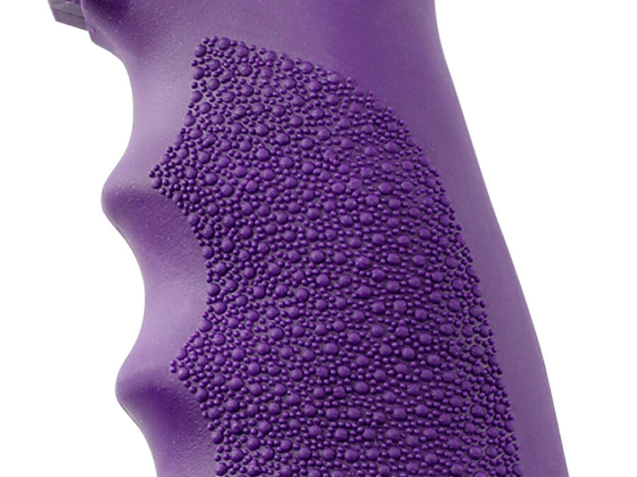 Hogue 15006 OverMolded Grip Cobblestone Purple Rubber with Finger Grooves for AR-15, M16