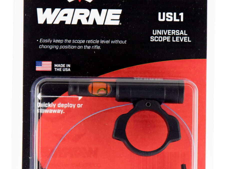 Warne USL1 Universal Scope Level  1" Tube Diameter Universal Aluminum Black