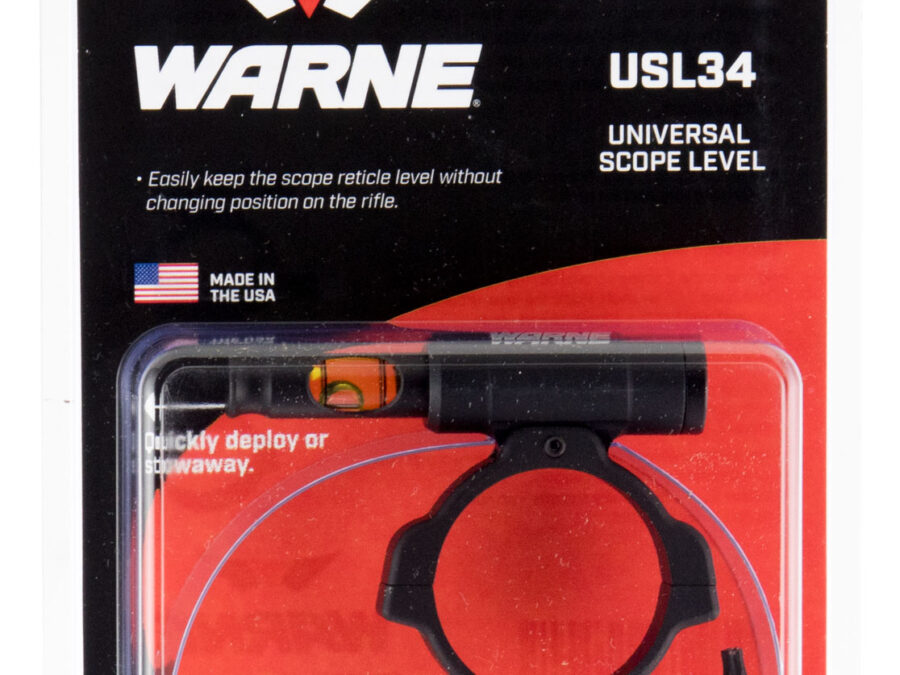 Warne USL34 Universal Scope Level  34mm Tube Diameter Universal Aluminum Black