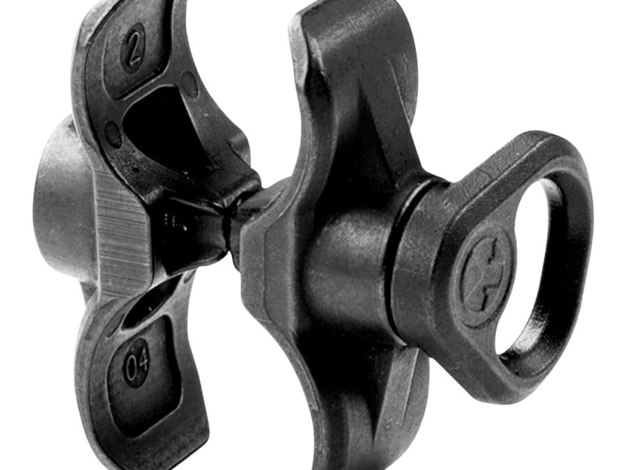 Magpul MAG493BLK Forward Sling Mount  made of Steel with Melonite Black Finish for Mossberg 590 & 590AL with Magpul SGA Stock
