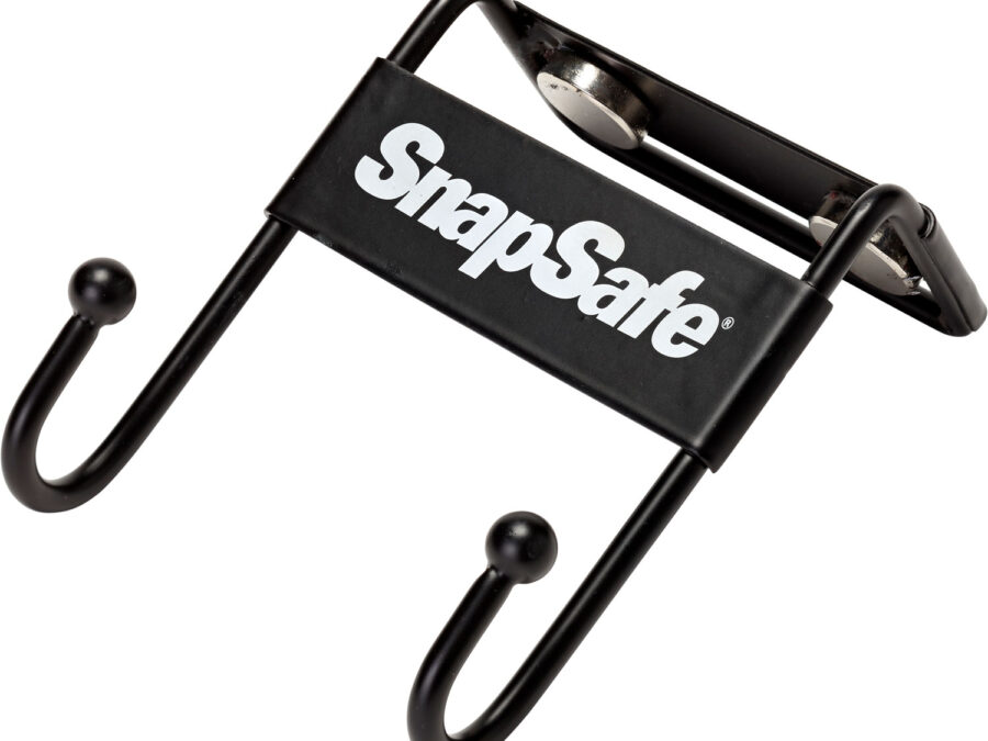 SnapSafe 75911 Magnetic Safe Hook  Black Steel Magnet