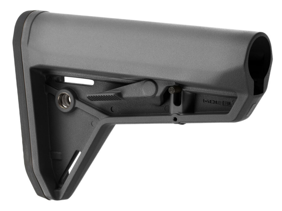 Magpul MAG347-GRY MOE SL Carbine Stock Stealth Gray Synthetic for AR-15, M16, M4 with Mil-Spec Tube (Tube Not Included)