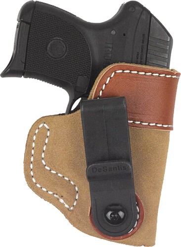 DESANTIS SOFT TUCK HOLSTER IWB - RH LEATHER RUGER LC9 NATURAL