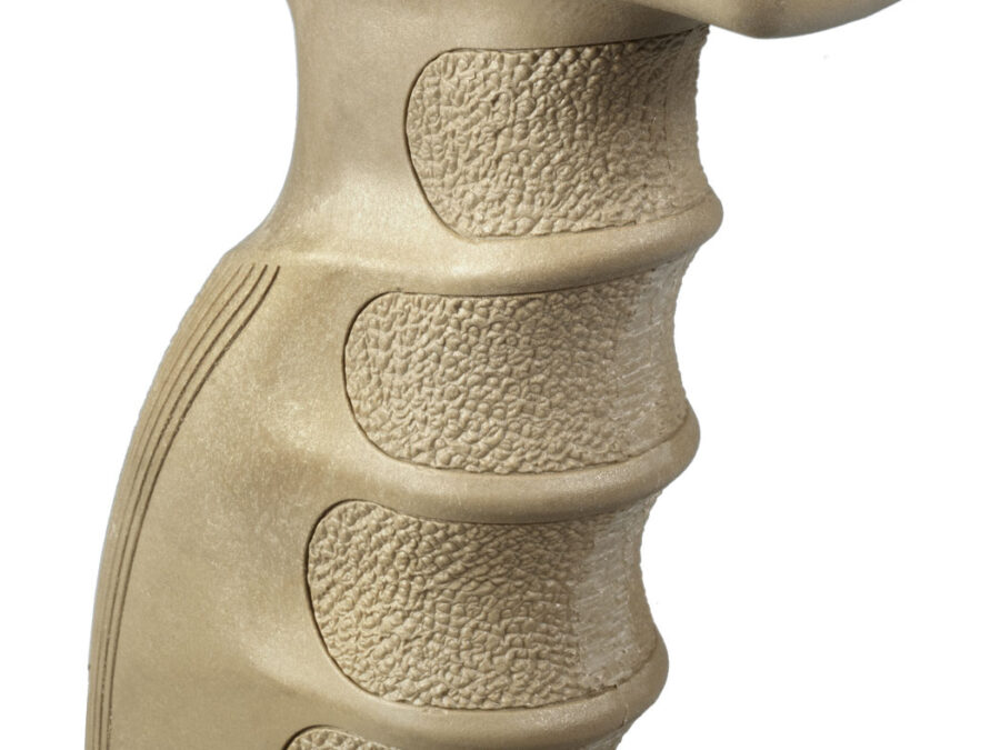 FAB Defense FXAG44ST AG-44S Quick Release Ergonomic Foregrip Compatible w/Mil-STD Picatinny Rail Flat Dark Earth Reinforced Polymer